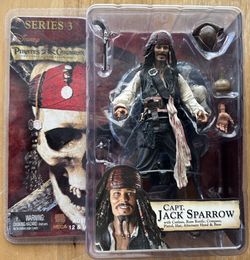 NECA Pirates Curse of Black Pearl CAPTAIN JACK SPARROW Smiling/Drunk Series 3