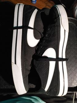New Size 11 Nike Men's 'Court legacy' (Black Canvas)