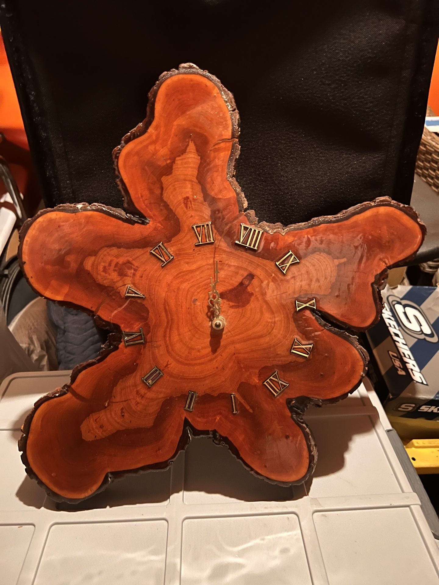 Live Edge Hardwood Wall Clock