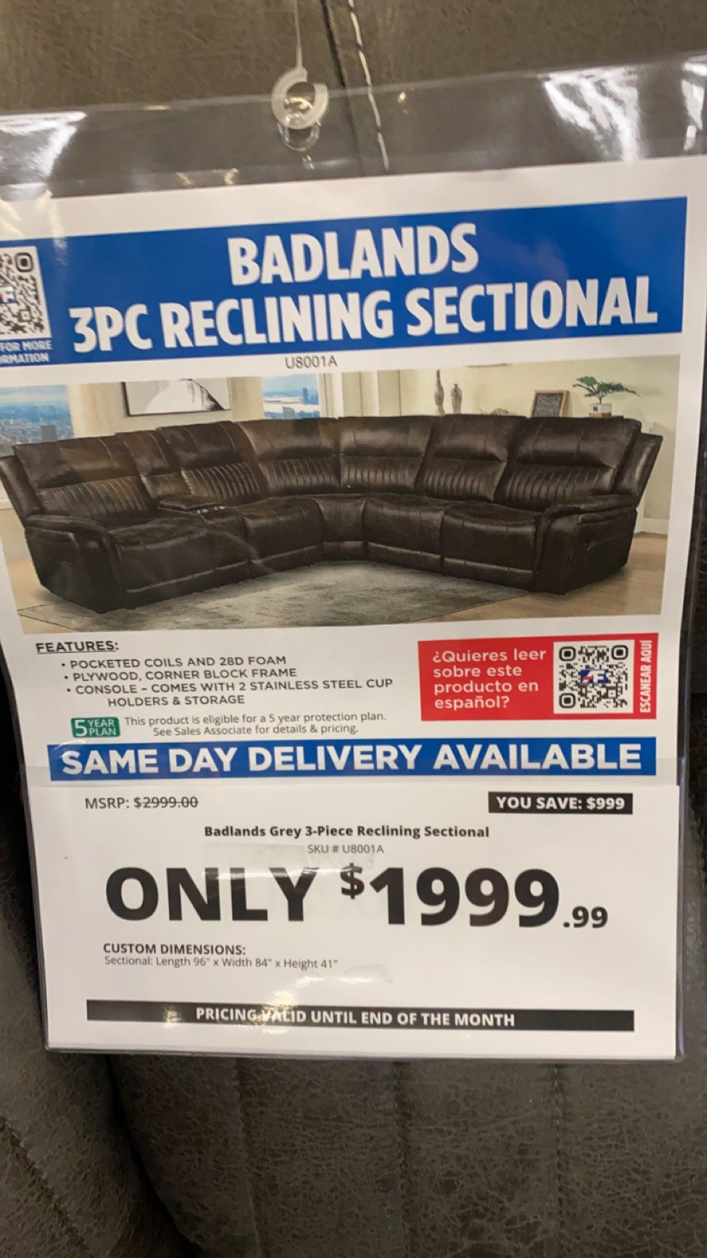 Badlands Reclining Sectional