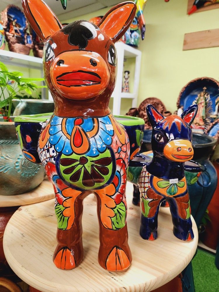 Talavera Donkey Planter 🫏🪴In Casa Barajas Clay &Pottery Store,"4470 Lincoln Ave Cypress Ca 90630.