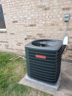 3 Ton Goodman 14SEER condenser installed