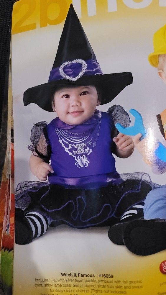 Infant witch Halloween costume