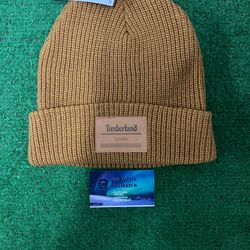 Timberland wheat logo beanie