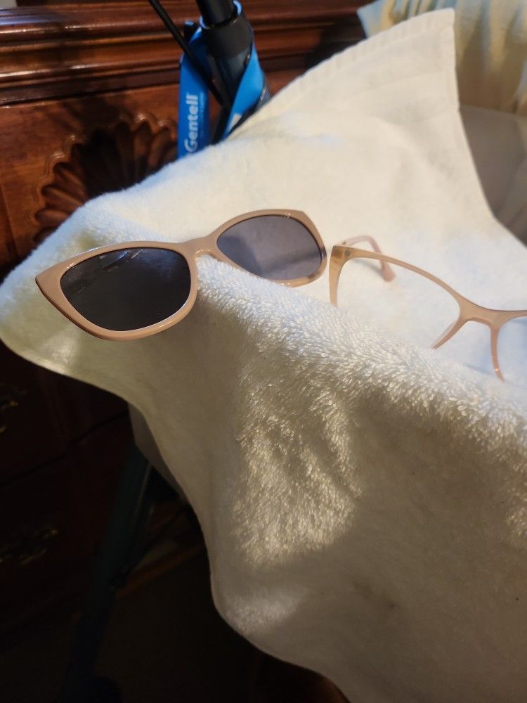 Glasses With Removable Sun Glasses