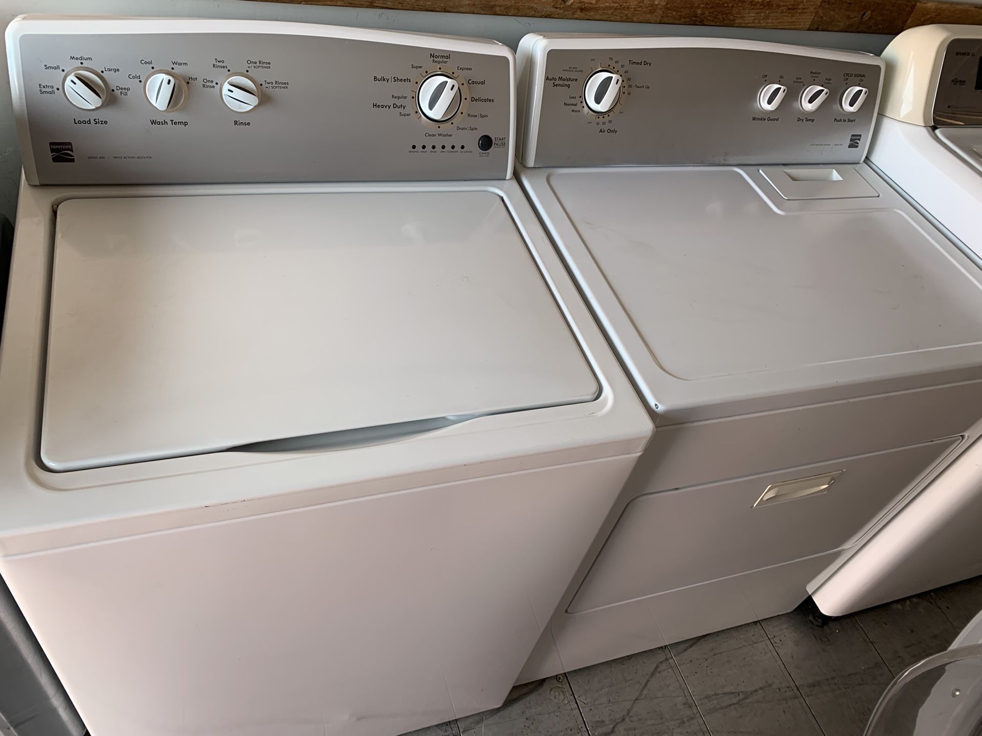 Kenmore Washer and dryer