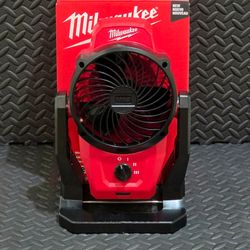 Milwaukee M12 Jobsite Fan 0820-20 12v Battery Cordless Tool