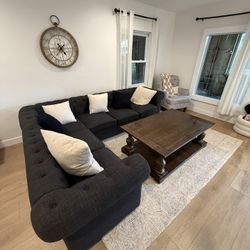 Living Room Set – Sectional + Armchair + Coffee 