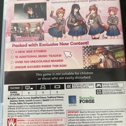 Doki Doki Literature Club Plus!, Serenity Forge, Nintendo Switch