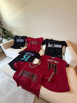 ARIZONA DIAMONDBACKS JERSEYS!!! CARROLL, MORENO, JOHNSON!!