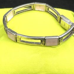 Southwestern Sterling Pink Bracelet 