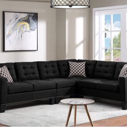 Black Sectional NEW