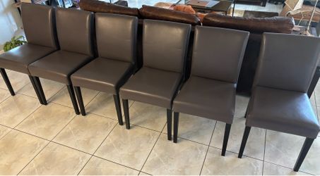 Crate and Barrel 6 dining chairs