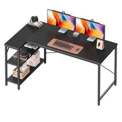 ‼️HUGE SALE‼️Huuger Black 55-Inch L-Shaped Desk