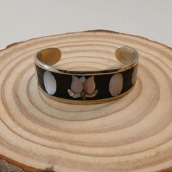 Mother of Pearl Inlay Cuff Bracelet
