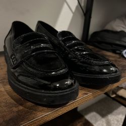 Size 8 Women’s Shiny Raised Loafers Professionak Flats 1xPadding included