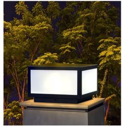 12” Outdoor Modern Post Light – Hardwired LED Fence / Deck Cap Light