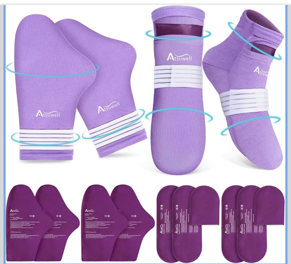 Atsuwell Chemotherapy Must Haves for Women and Men, Chemo Gloves and Socks for Neuropathy,