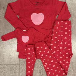 Leveret Pajamas + matching doll set
