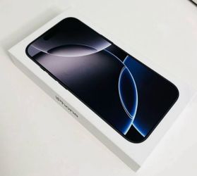 Apple IPhone 16Pro, 256GB, eSIM, Black Titanium, New in the Box!