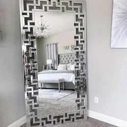 Greek Mirrror Accent Wall Mirror Large 80x40 Santorini Mykonos Egyptian Style  Mirror