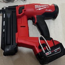 New Milwaukee M18 Fuel 18 gauge. Finish nailer Tool only