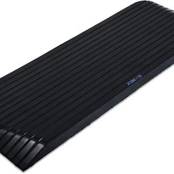 CXRCY Rubber Doorway Threshold Ramp 2” Rise 1 Pack Heavy Duty Curb Ramp 