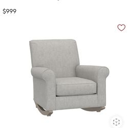 Pottery Barn Rocking Chair And Ottoman