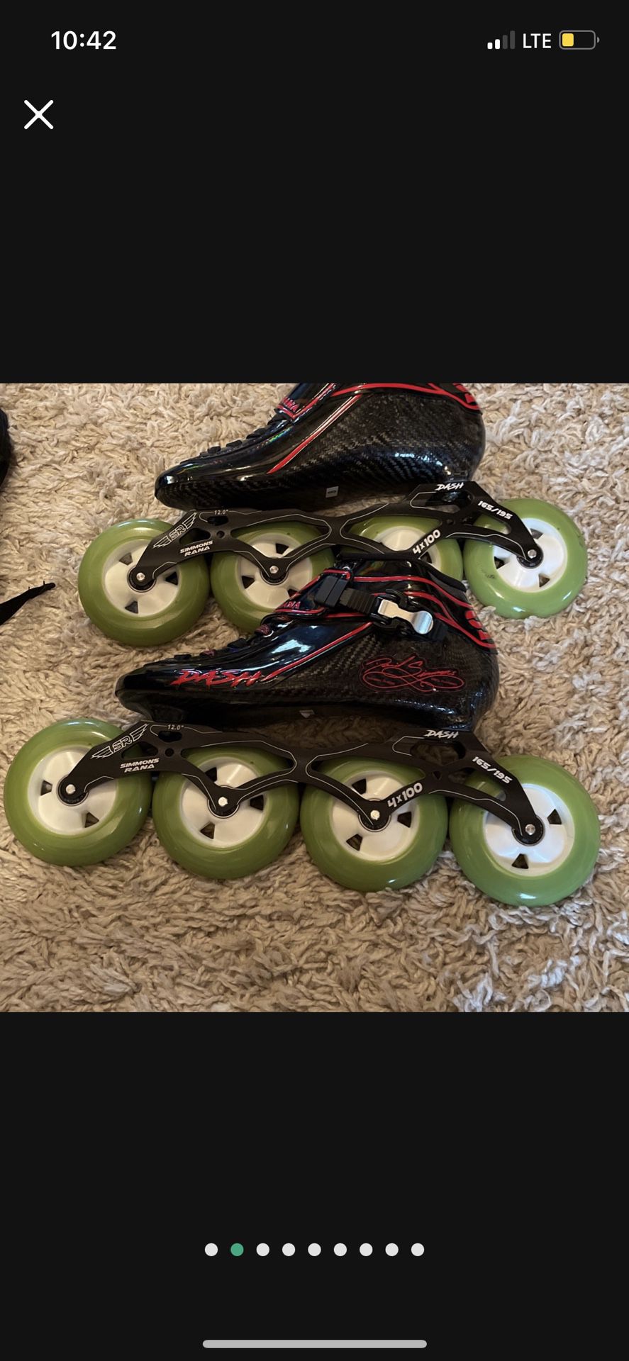 Simmons Speed Skates And Bag