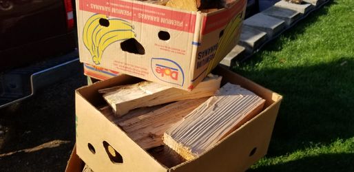 Boxes of dry-seasoned firewood (Ask about delivery)