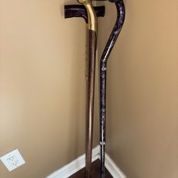 3 Walking Stick Canes (READ DESCRIPTION)