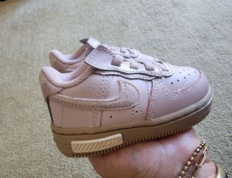 NEW* Baby/Toddler Nike Force 1 Low Lace (TD) PINK FOAM / PINK sz5