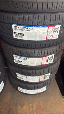 Falken Ziex ZE950 A/S 215/50R17 91W Tires – Set of 4