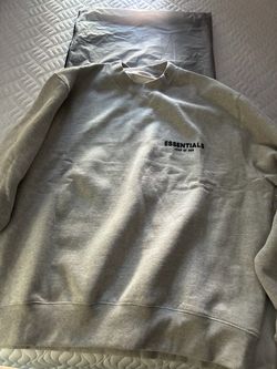 Essentials Fear Of God Dark Oat Crewneck Size Large