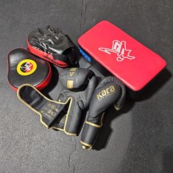 RDX GLOVES,  MITTS AND PUNCHING PAD