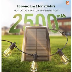 Outdoor String Lights Patio Lights 48FT