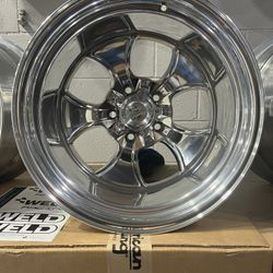 17X11 AMERICAN RACING VN450 POLISHED RIMS 5X127  (O.B.S)