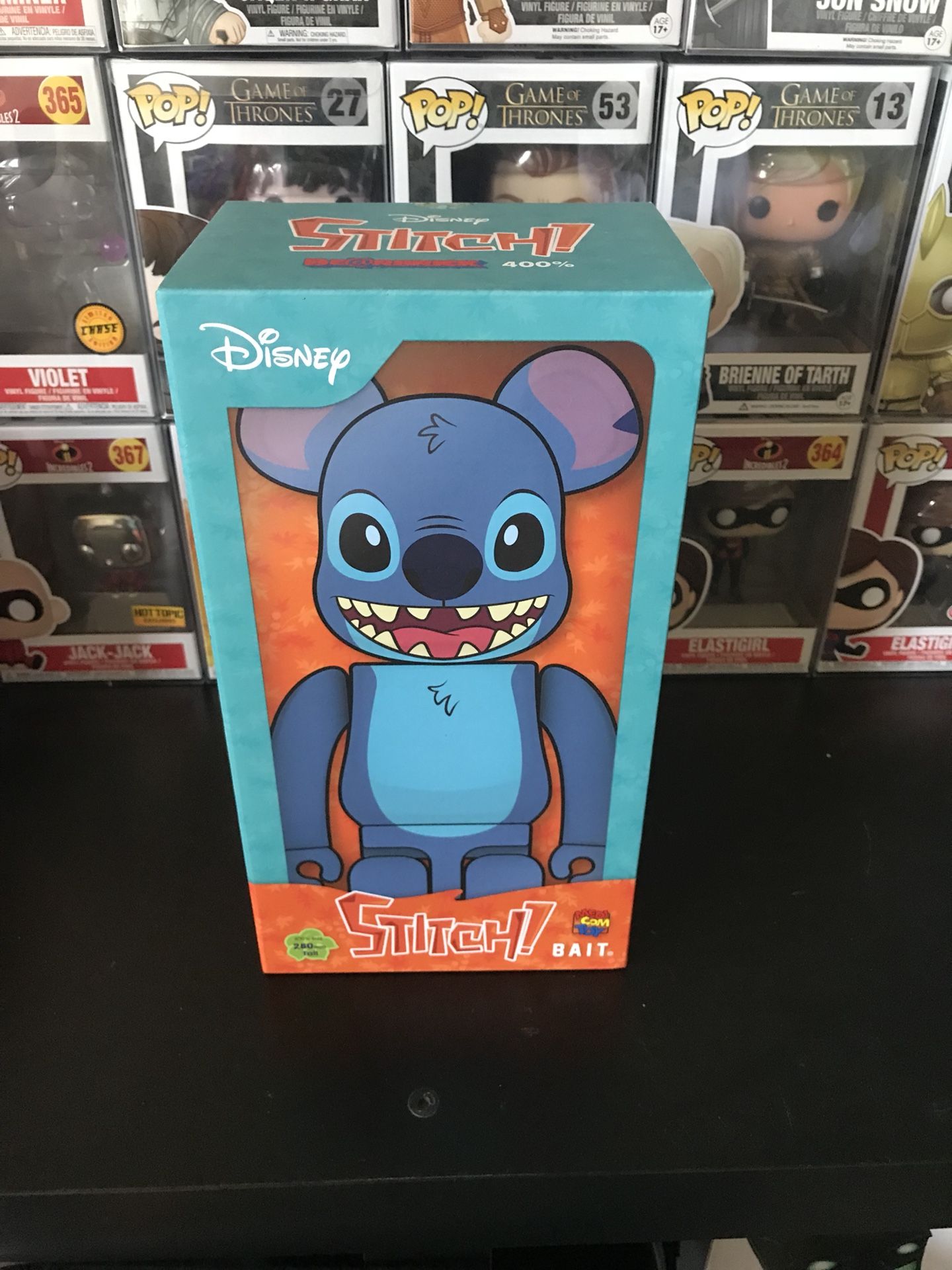 Bearbrick 400% Stitch medicos Bait Sdcc Exclusive Disney