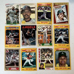 Reggie Jackson Baseball Card Lot 
