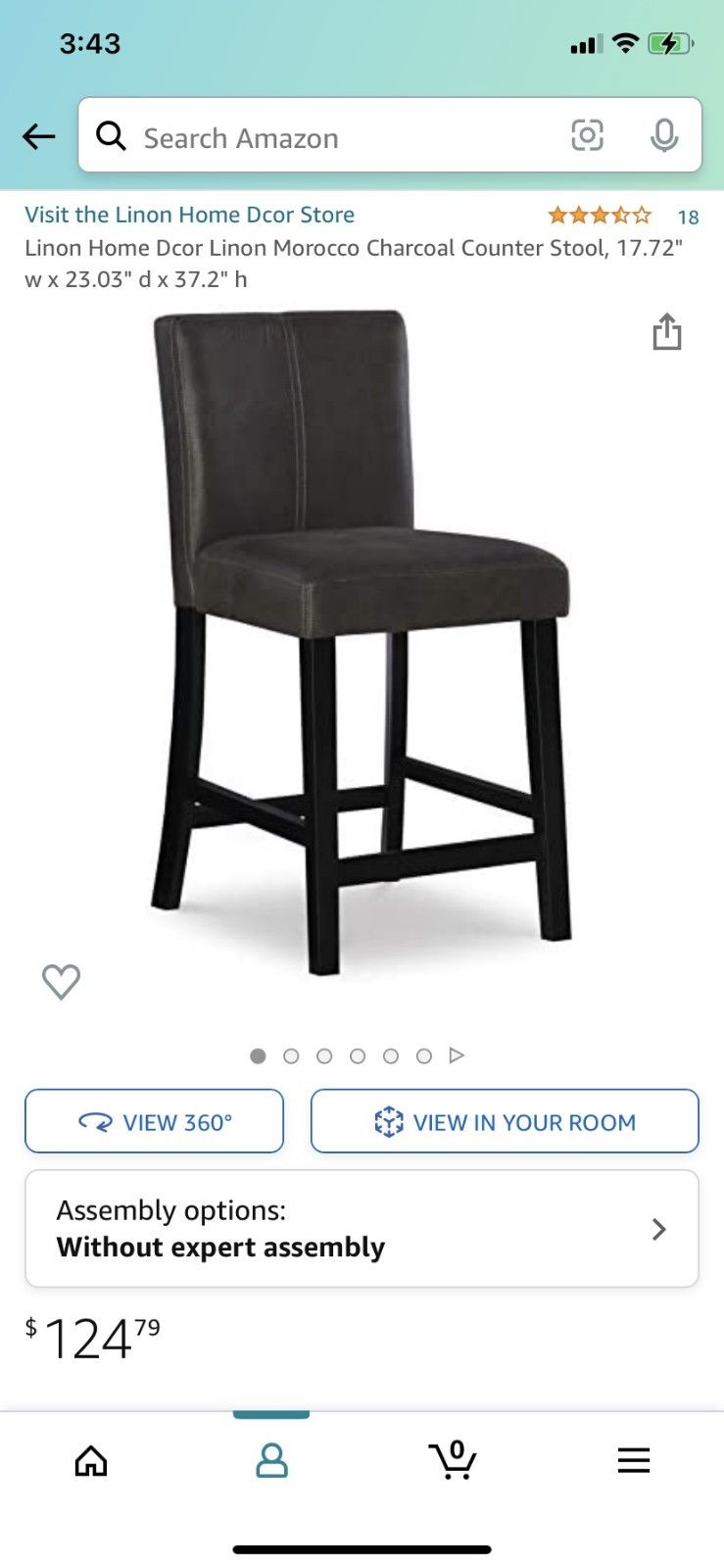 Counter Height Bar Stool Wooden