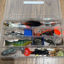 12 Lures. Mostly Tiger Muskie