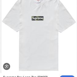 Sealed Supreme Box Logo White Tee Camo Size Medium
