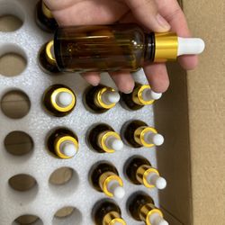 Amber Dropper Bottles