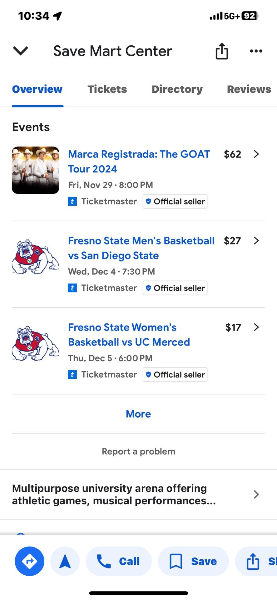 4 Tickets Section 8 Floor