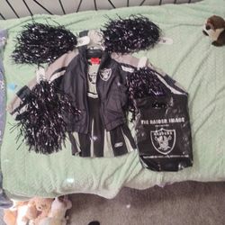 Raiders Girls Cheerleading Outfit With Jacket