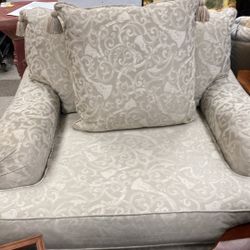 Cream Oversized Arm Chair