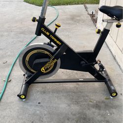 Club trainer, exercise, bike, and great condition