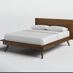 West Elm Wood platform bed
