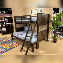 New Twin /  Full Bunk Bed  ( Mattress Sold Separately )