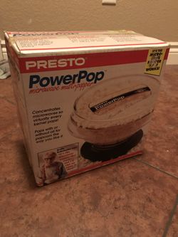 Popcorn maker- Presto PowePop